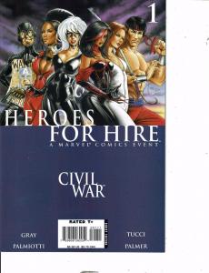 4 Civil War Comics War Journal #1 Thunderbolts 104 Heroes 4 Hire The Return AK47