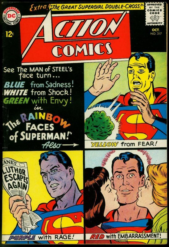 Action Comics #317 1964-Superman- Supergirl- Emotions cover FN/VF