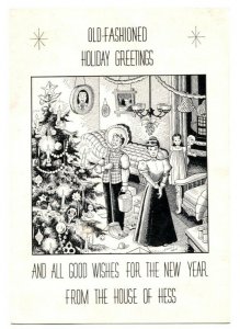 Erwin L Hess Holiday Greetings Card- 1952- comic artist