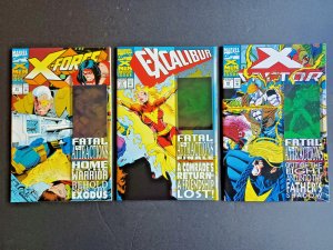X-Men Fatal Attractions Hologram Covers #1-6 Complete Set -Wolverine - 1993 - NM