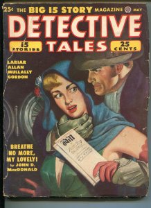 DETECTIVE TALES 05/1949-POPULAR PUBS-STRANGULATION-CRIME-PULP-MACDONALD-good