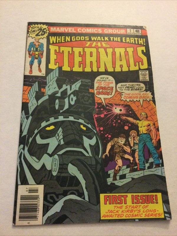 Eternals 1 Fn- Fine- 5.5 Newsstand Edition Marvel Comics