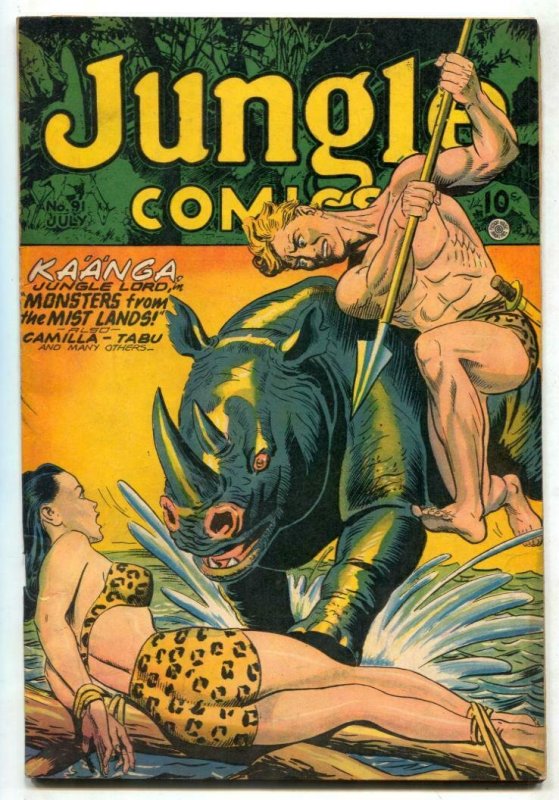 Jungle Comics #91 1947- Good Girl Art- Kaanga- Wambi FN+ 