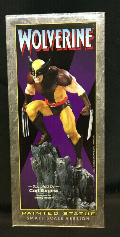 MARVEL PAINTED STATUE SMALL SCALE VERS. WOLVERINE BROWN COSTUME MIB 2366/2500