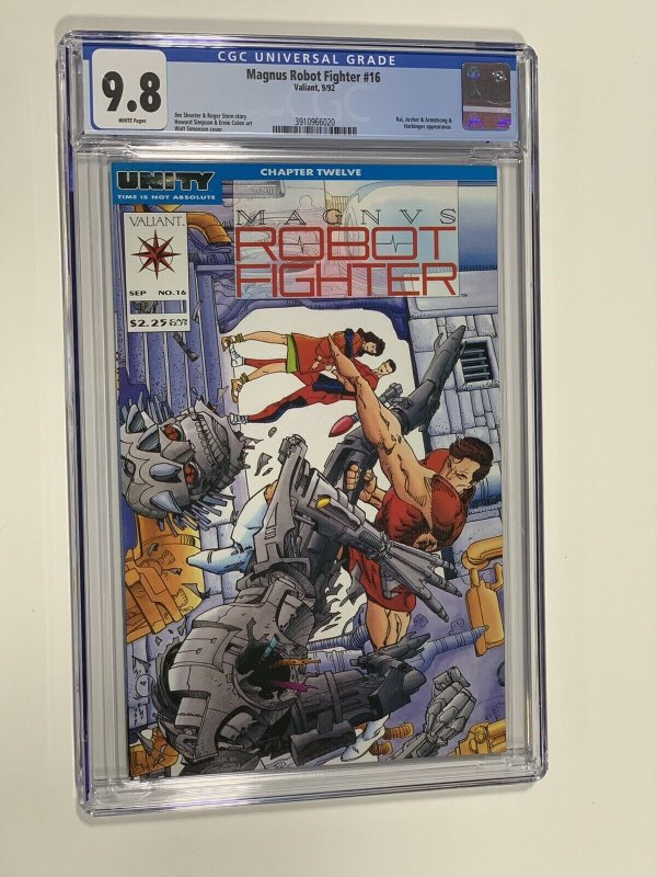 Magnus Robot Fighter 16 cgc 9.8 wp valiant 1992 