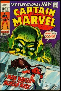 CAPTAIN MARVEL #19 1969-MARVEL COMICS-GIL KANE FN