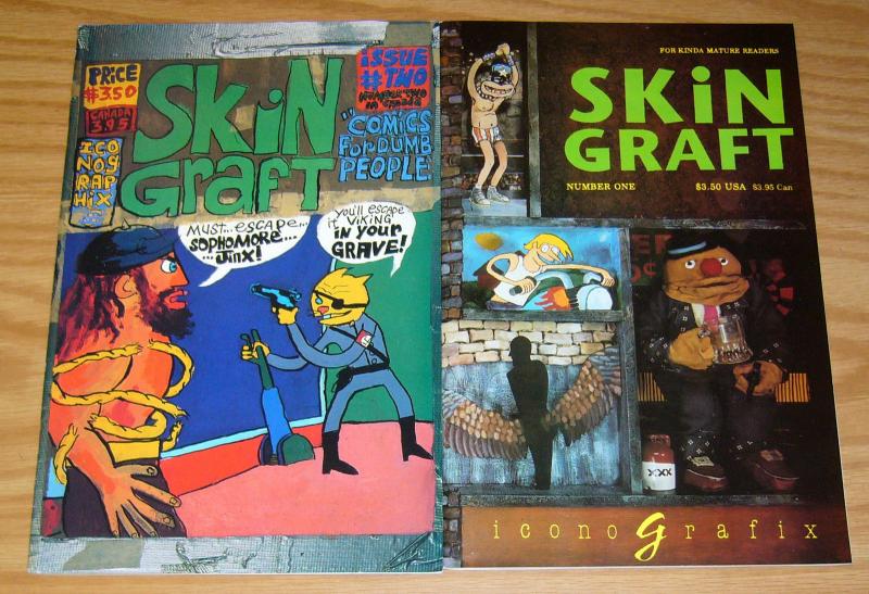 Skin Graft #1-2 VF/NM complete series - iconografix - mark fischer set 1992 lot