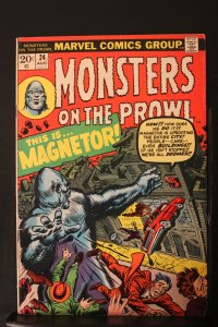 Monsters on the Prowl #24 (1973) High-Grade VF+ 1st Magneto try! Kirby Wythville