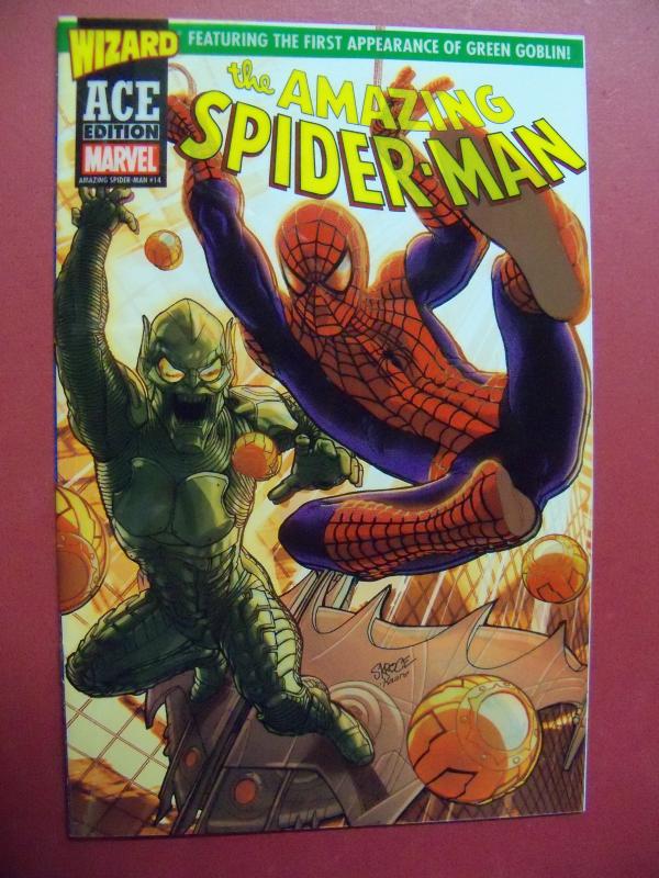 THE AMAZING SPIDER-MAN #14 WIZARD ACE EDITION 1st GREEN GOBLIN W/ CERTIFICATE