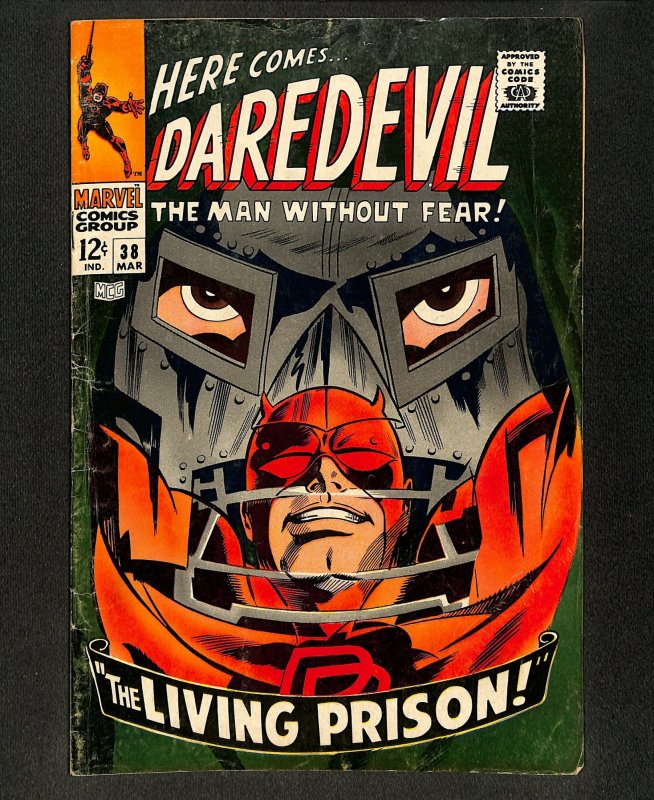 Daredevil #38 vs. Dr. Doom! Gene Colan Cover!