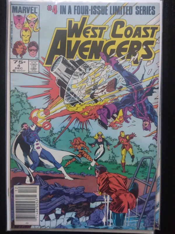 West Coast Avengers #1-4 (1984) complete set Stern/Hall Hawkeye, Wonder Man 2 3