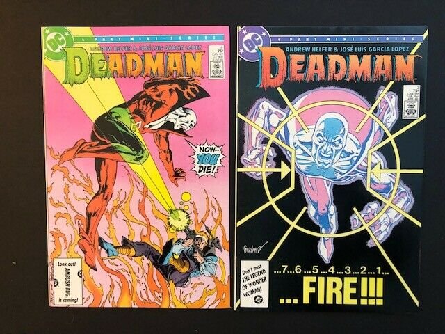 LOT of2-DC DEADMAN 4 Part Mini-Series #2 & #4 1985 2nd series VF (A188)