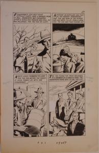 FBI - WORLD AROUND US #6 pgs 55-57 original art, 1959, 3 pgs, FingerPrints, CSI