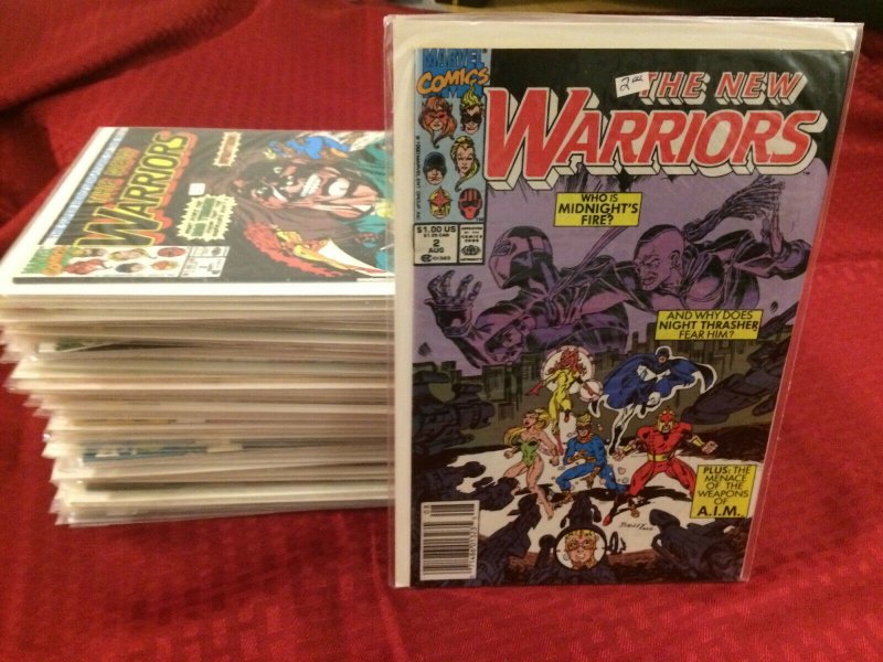 The New Warriors HUGE LOT 65 Comics All Bagged and Boarded Marvel