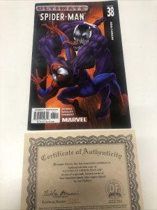 Ultimate Spider-Man (2003) #38 Variant • Signed Art Thibert •Signed Inside Cover