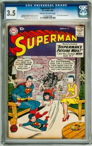 Superman #131 (1959) CGC 3.5! Cream to OW Pages!