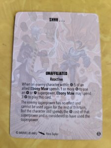 Marvel Crisis Protocol Game Card - Shhh...