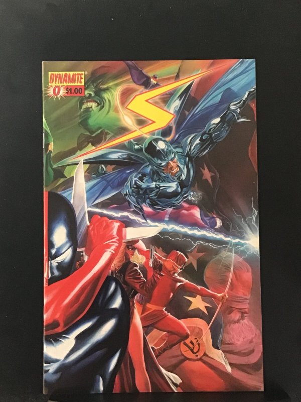 Project Superpowers #0 Alex Ross Connecting Cover - Right Side (2008)