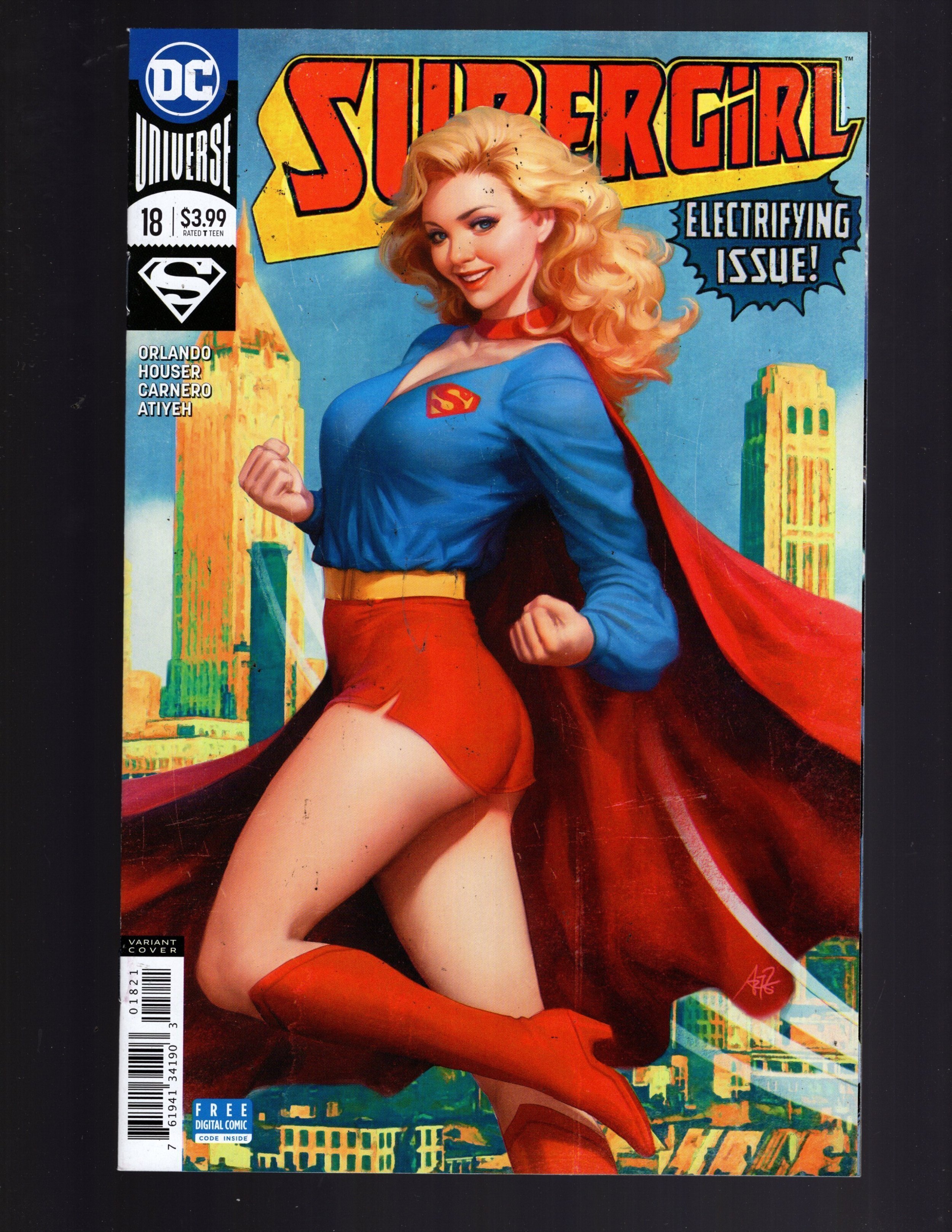 Supergirl Stanley Artgerm Lau VARIANT Cover ID A Comic Books Modern Age DC