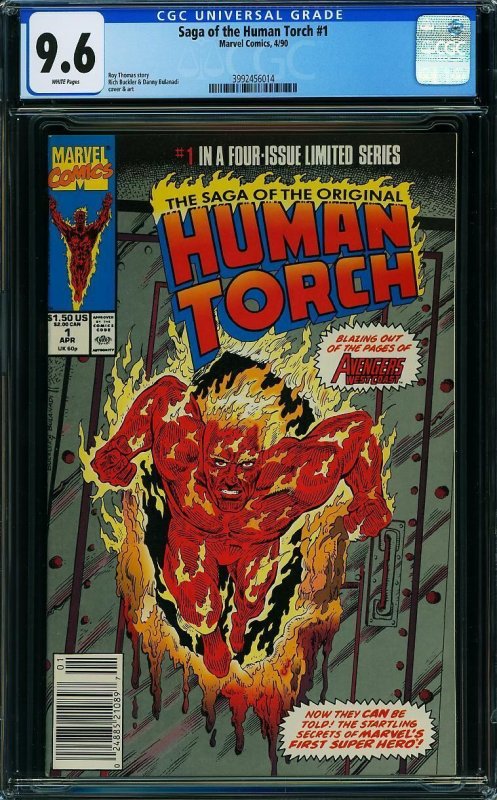 Saga of the Original Human Torch #1 (1990) CGC 9.6 NM+