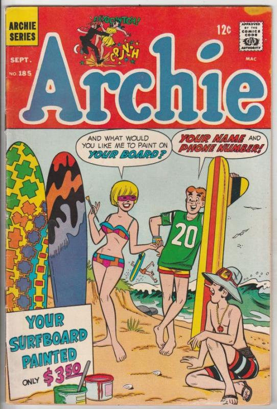 Archie #185 (Sep-68) FN+ Mid-High-Grade Archie