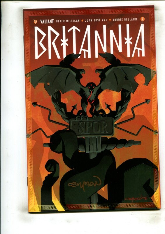 BRITANNIA #2 (9.2) SIGNED BY CARY NORD!! 2016