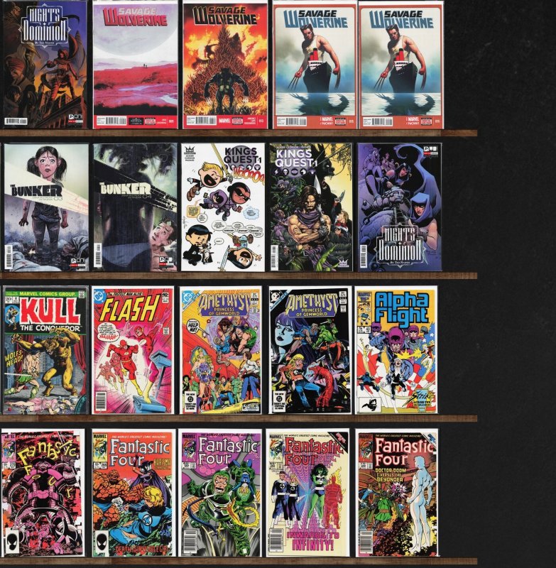 Huge Lot 130+ Comics with Fantastic Four, Ody C, Quasar & More!