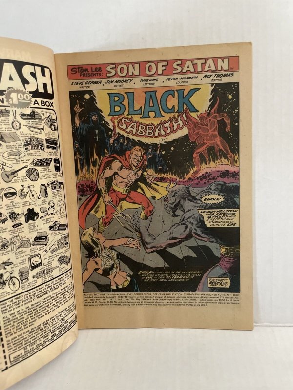 Marvel Spotlight #15 Son Of Satan 