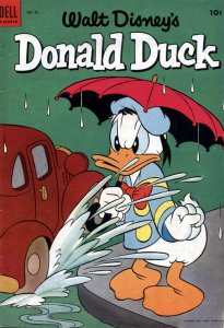 Donald Duck (Walt Disney's) #33 GD ; Dell | low grade comic January 1954 Umbrell