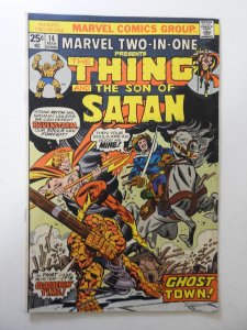 Marvel Two-in-One #14 (1976) VG+ Condition MVS intact! moisture stain