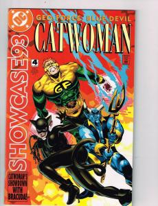 Showcase 93 (1993) #4 DC Comic Book Catwoman Blue Devil Geo-Force HH2