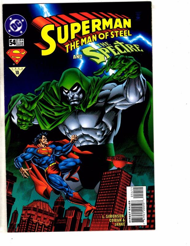 9 Superman Man Of Steel DC Comics # 48 49 51 52 53 54 55 56 57 Batman Flash J214