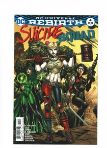 Suicide Squad #4 NM- 9.2 Cover A DC Rebirth 2016 Harley Quinn & Deadshot Jim Lee