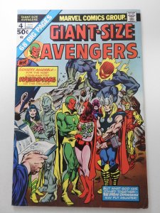 Giant-Size Avengers #4 (1975) Marriage of Vision and Scarlet Witch+ Sharp VG+!