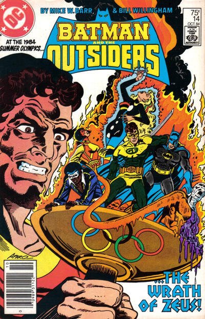 Batman and the Outsiders #14 (Newsstand) FN ; DC | Summer Olympics Zeus