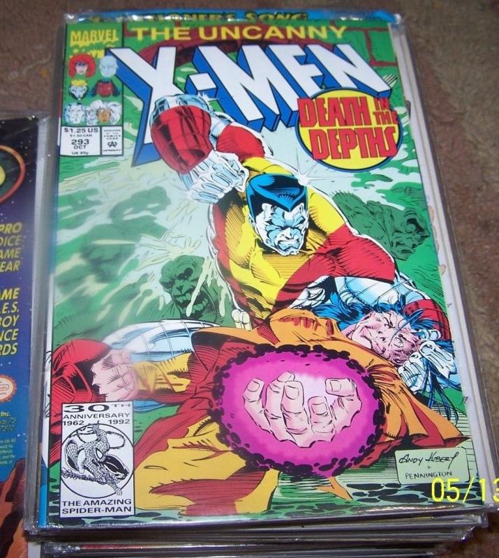 UNCANNY X-MEN #293 1992, Marvel colossus morlocks mikhail bishop