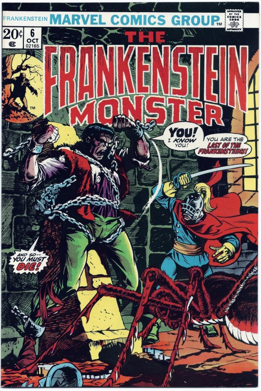 The Frankenstein Monster Lot. #'s 3, 4, 5, 6 and 7. 5 Book Lot. VF+