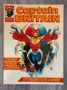 1986 CAPTAIN BRITAIN Marvel/UK Magazine #13 VG/FN 5.0 1st Full Betsy Braddock