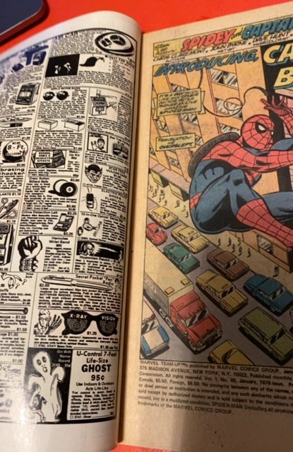 Equipe Marvel #8 (1984)claremonts/Byrne art 1st capt britain