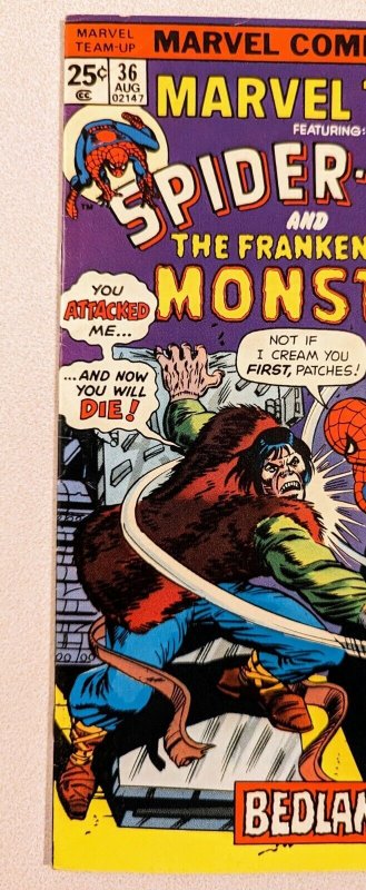 MARVEL TEAM-UP 6 Pack Issues 36, 39, 57, 114, 134 Annual 5 All Dry Cleaned