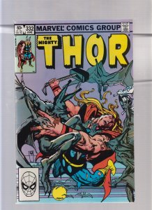 Mighty Thor #332 - Cover by Bill Sienkiewicz (9.0) 1983