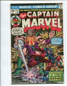 CAPTAIN MARVEL #42 (7.0) SHOOTOUT AT THE SPACE STATION!! 1976
