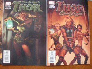 9 Marvel THOR: SON OF ASGARD Comic #1 2 3 4 5 6 7 8 9 (2004) COMPLETE SET