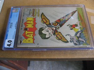 BATMAN 66 CGC 4.0 JOKER CVR AND STORY TOTEM POLE  DC 1951 GOLDEN AGE