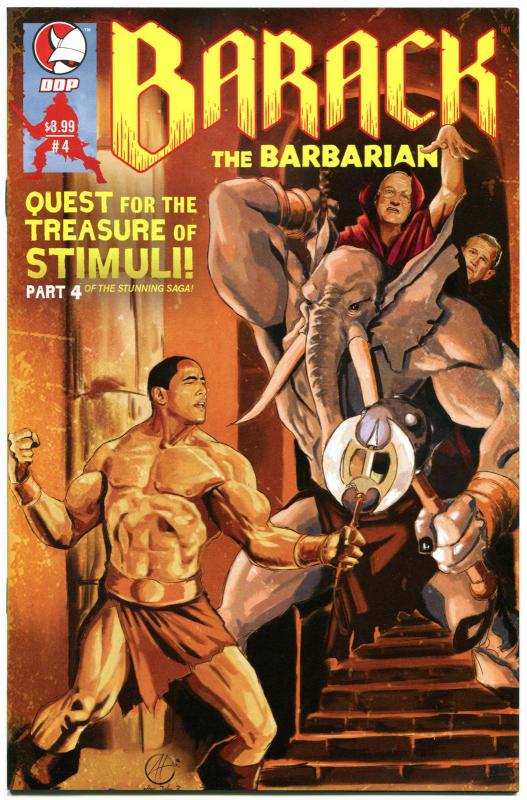 BARACK the BARBARIAN #4, NM, President, Dick Cheney, Bush, 2009, Conan parody