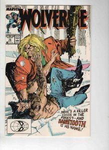 Wolverine #10 VINTAGE 1989 Marvel Comics 1st Sabretooth in Wolverine Title