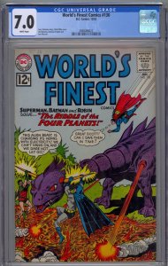 World's Finest Comics #130 1962 DC Comics CGC 7.0 White Pages