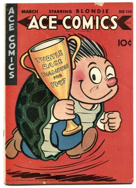 Ace Comics #120 1947- Phantom- Jungle Jim- VG