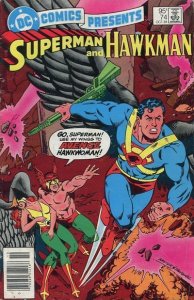 DC Comics Presents #74 (Newsstand) FN ; DC | Superman Hawkman