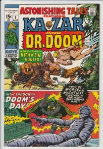 Astonishing Tales #1 (Aug-70) NM- High-Grade Ka-Zar, Doctor Doom